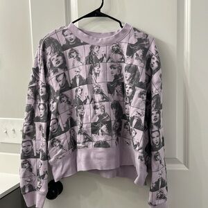 The Eras Tour- Taylor Swift, Lavender crop top crewneck
